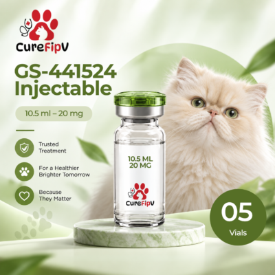 GS-441524 Injectable 10.5 ml -20 mg (5 vails)